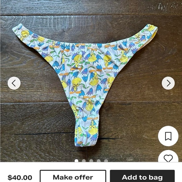 Vintage 90’s NEW Women’s Print Looney Tunes Bugs Bunny Print Underwear - Picture 10 of 11